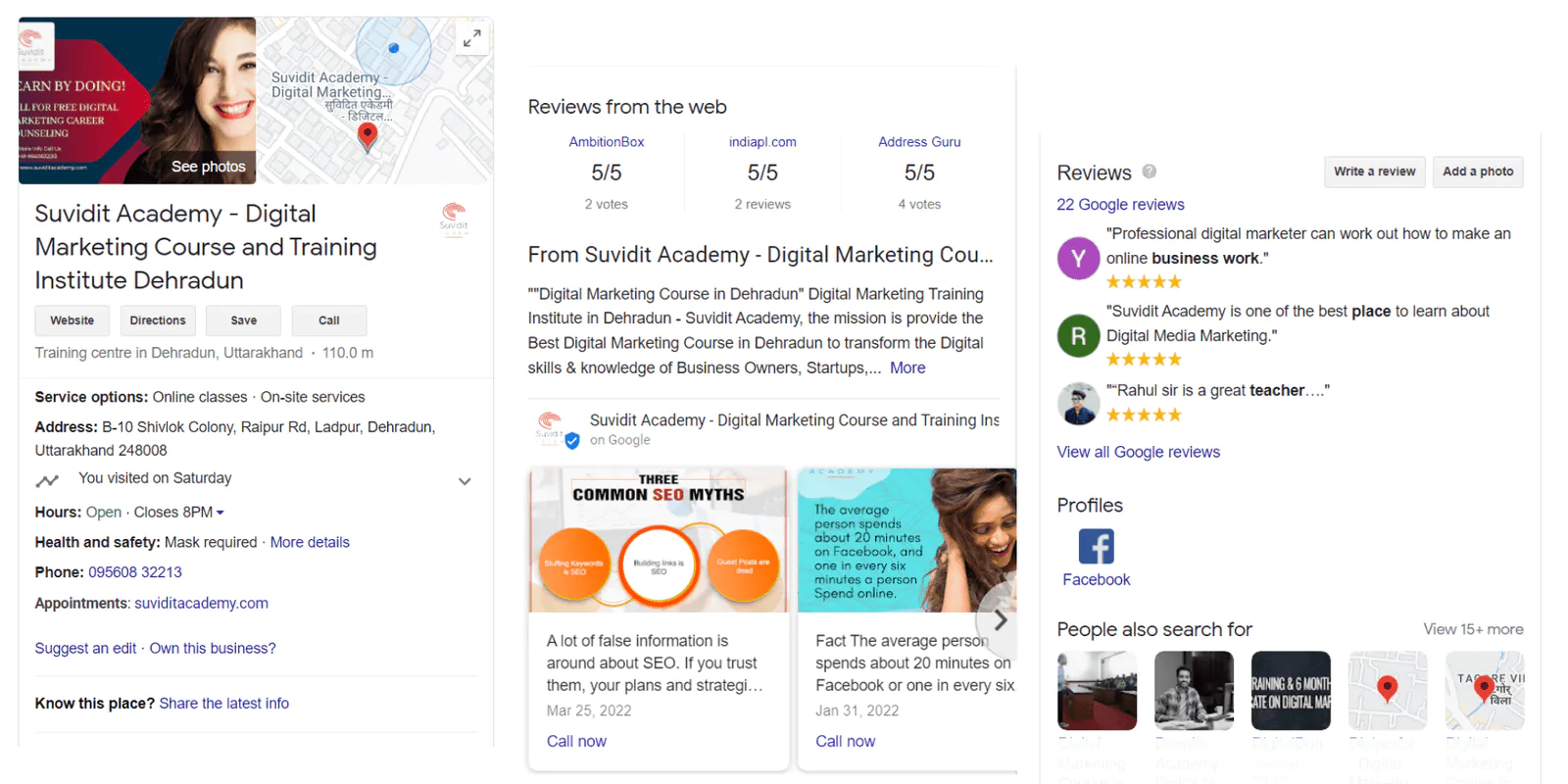 Establish your business details with Google